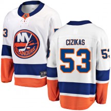 Men's Fanatics Branded New York Islanders Casey Cizikas White Away Jersey - Breakaway