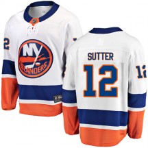 Men's Fanatics Branded New York Islanders Duane Sutter White Away Jersey - Breakaway