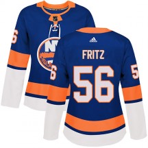 Women's Adidas New York Islanders Tanner Fritz Royal Home Jersey - Authentic