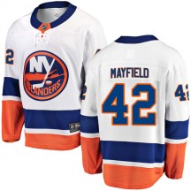 Youth Fanatics Branded New York Islanders Scott Mayfield White Away Jersey - Breakaway