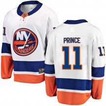 Youth Fanatics Branded New York Islanders Shane Prince White Away Jersey - Breakaway
