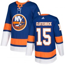 Men's Adidas New York Islanders Cal Clutterbuck Royal Jersey - Authentic