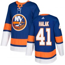 Men's Adidas New York Islanders Jaroslav Halak Royal Jersey - Authentic