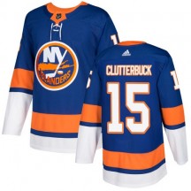 Men's Adidas New York Islanders Cal Clutterbuck Royal Blue Home Jersey - Premier