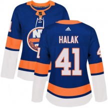 Women's Adidas New York Islanders Jaroslav Halak Royal Blue Home Jersey - Authentic
