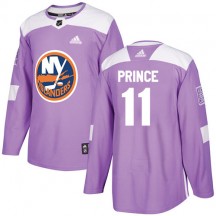 Men's Adidas New York Islanders Shane Prince Purple Fights Cancer Practice Jersey - Authentic