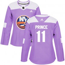 Women's Adidas New York Islanders Shane Prince Purple Fights Cancer Practice Jersey - Authentic
