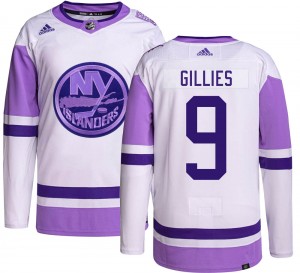 Men's Adidas New York Islanders Clark Gillies Hockey Fights Cancer Jersey - Authentic
