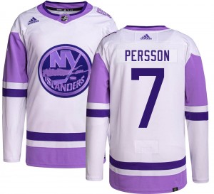 Men's Adidas New York Islanders Stefan Persson Hockey Fights Cancer Jersey - Authentic
