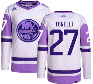 Men's Adidas New York Islanders John Tonelli Hockey Fights Cancer Jersey - Authentic