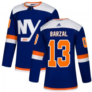 Men's Adidas New York Islanders Mathew Barzal Blue Alternate Jersey - Authentic