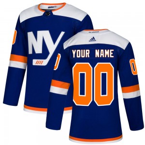 Men's Adidas New York Islanders Custom Blue Custom Alternate Jersey - Authentic