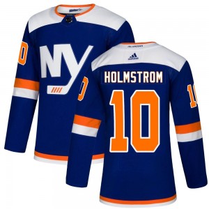 Men's Adidas New York Islanders Simon Holmstrom Blue Alternate Jersey - Authentic