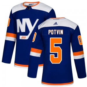 Men's Adidas New York Islanders Denis Potvin Blue Alternate Jersey - Authentic