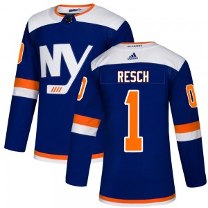 Men's Adidas New York Islanders Glenn Resch Blue Alternate Jersey - Authentic
