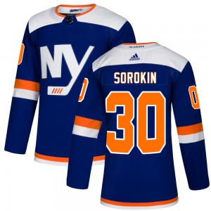 Men's Adidas New York Islanders Ilya Sorokin Blue Alternate Jersey - Authentic