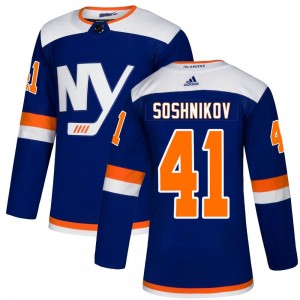 Men's Adidas New York Islanders Nikita Soshnikov Blue Alternate Jersey - Authentic