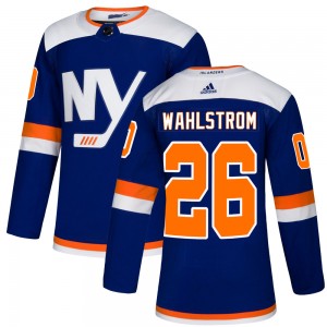 Men's Adidas New York Islanders Oliver Wahlstrom Blue Alternate Jersey - Authentic