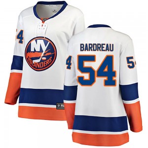 Women's Fanatics Branded New York Islanders Cole Bardreau White Away Jersey - Breakaway