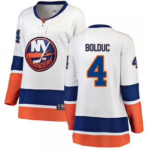 Women's Fanatics Branded New York Islanders Samuel Bolduc White Away Jersey - Breakaway