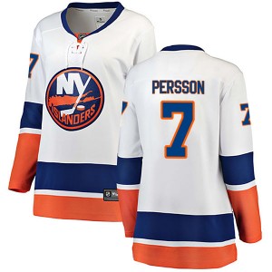 Women's Fanatics Branded New York Islanders Stefan Persson White Away Jersey - Breakaway
