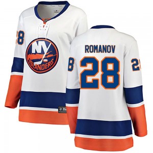 Women's Fanatics Branded New York Islanders Alexander Romanov White Away Jersey - Breakaway
