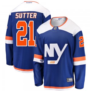 Youth Fanatics Branded New York Islanders Brent Sutter Blue Alternate Jersey - Breakaway