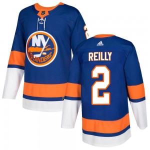 Men's Adidas New York Islanders Mike Reilly Royal Home Jersey - Authentic