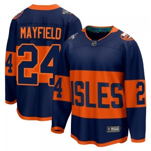 Men's Fanatics Branded New York Islanders Scott Mayfield Navy 2024 Stadium Series Jersey - Breakaway