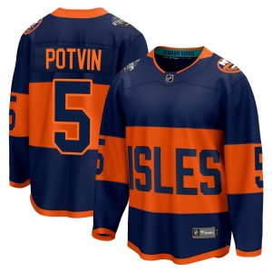 Men's Fanatics Branded New York Islanders Denis Potvin Navy 2024 Stadium Series Jersey - Breakaway