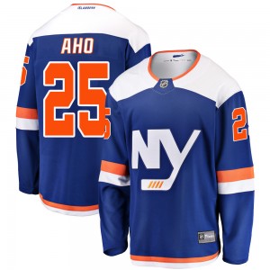 Men's Fanatics Branded New York Islanders Sebastian Aho Blue Alternate Jersey - Breakaway