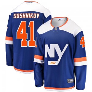 Men's Fanatics Branded New York Islanders Nikita Soshnikov Blue Alternate Jersey - Breakaway