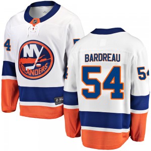 Men's Fanatics Branded New York Islanders Cole Bardreau White Away Jersey - Breakaway