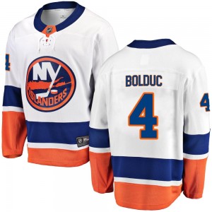 Men's Fanatics Branded New York Islanders Samuel Bolduc White Away Jersey - Breakaway
