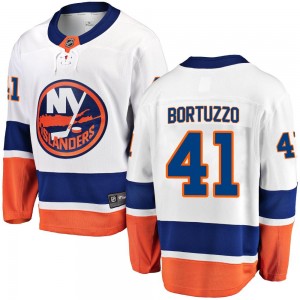 Men's Fanatics Branded New York Islanders Robert Bortuzzo White Away Jersey - Breakaway
