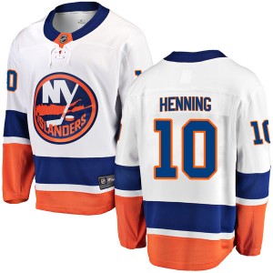 Men's Fanatics Branded New York Islanders Lorne Henning White Away Jersey - Breakaway