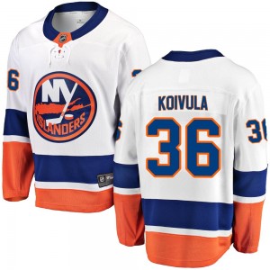 Men's Fanatics Branded New York Islanders Otto Koivula White Away Jersey - Breakaway