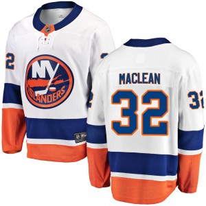 Men's Fanatics Branded New York Islanders Kyle Maclean White Kyle MacLean Away Jersey - Breakaway