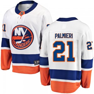 Men's Fanatics Branded New York Islanders Kyle Palmieri White Away Jersey - Breakaway