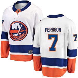 Men's Fanatics Branded New York Islanders Stefan Persson White Away Jersey - Breakaway