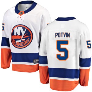 Men's Fanatics Branded New York Islanders Denis Potvin White Away Jersey - Breakaway