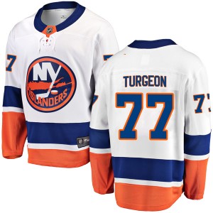Men's Fanatics Branded New York Islanders Pierre Turgeon White Away Jersey - Breakaway