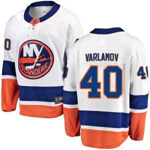 Men's Fanatics Branded New York Islanders Semyon Varlamov White Away Jersey - Breakaway