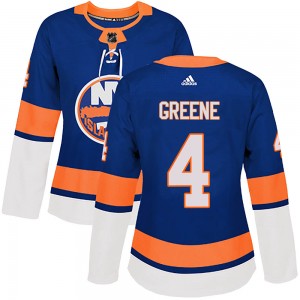 Women's Adidas New York Islanders Andy Greene Green Royal Home Jersey - Authentic