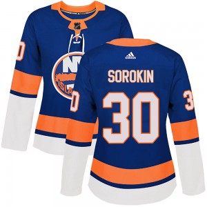 Women's Adidas New York Islanders Ilya Sorokin Royal Home Jersey - Authentic
