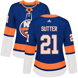 Women's Adidas New York Islanders Brent Sutter Royal Home Jersey - Authentic
