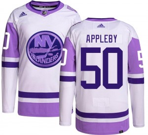 Youth Adidas New York Islanders Kenneth Appleby Hockey Fights Cancer Jersey - Authentic