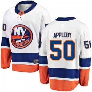 Youth Fanatics Branded New York Islanders Kenneth Appleby White Away Jersey - Breakaway