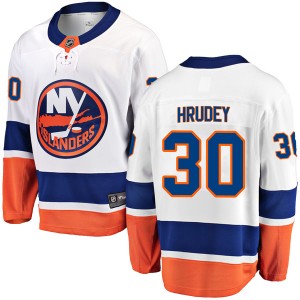 Youth Fanatics Branded New York Islanders Kelly Hrudey White Away Jersey - Breakaway