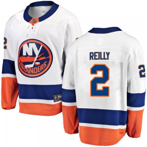 Youth Fanatics Branded New York Islanders Mike Reilly White Away Jersey - Breakaway